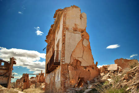 Destroyed building in Belchiteの写真素材