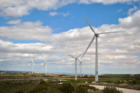Many windmills