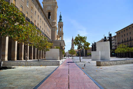 Square of the Pillar in Saragossa のeditorial素材