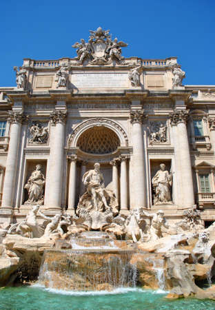 Trevi fountain in Romeのeditorial素材