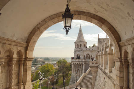 Fisherman Bastion in Budapest  Hungary  の写真素材