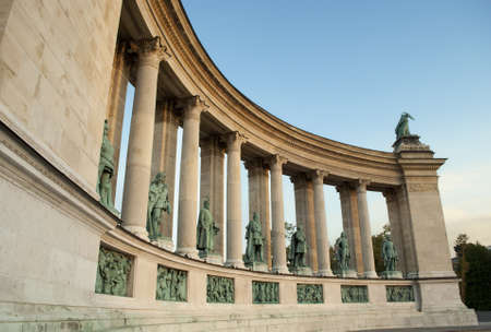 Heroes Square in Budapest  Hungaryの写真素材