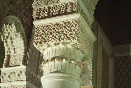 The Saadiens Tombs in Marrakech  Morocco 