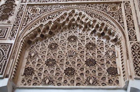 Moorish style stucco in Marrakesh