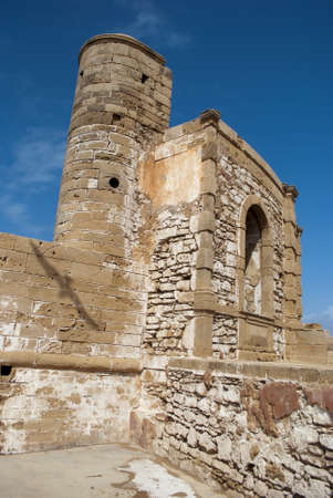 Walls of the medina in Essaouiraの写真素材