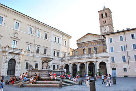 Santa Maria in Trastevere in Romeのeditorial素材
