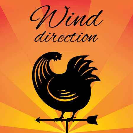 Weather vane vector illustrationのイラスト素材