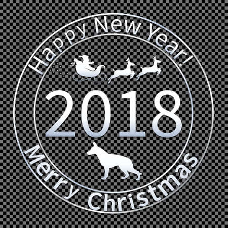 Print for Christmas envelopes-04のイラスト素材