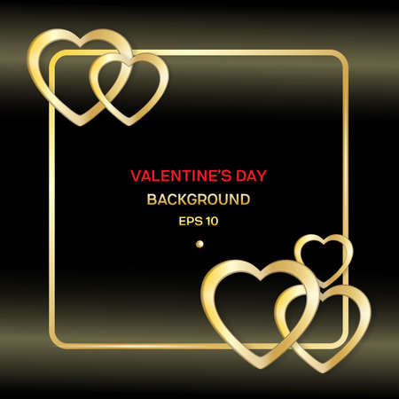 Frame with heart Valentine cardのイラスト素材