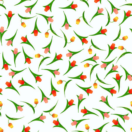 Colorful flower patternのイラスト素材