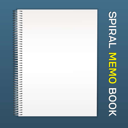 Blank spiral notebook template.のイラスト素材
