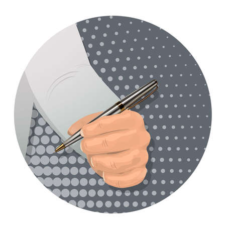 Item in the man s hand-08のイラスト素材