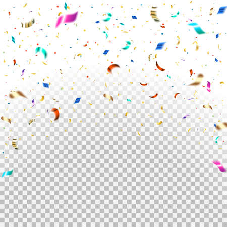 falling confetti vectorのイラスト素材