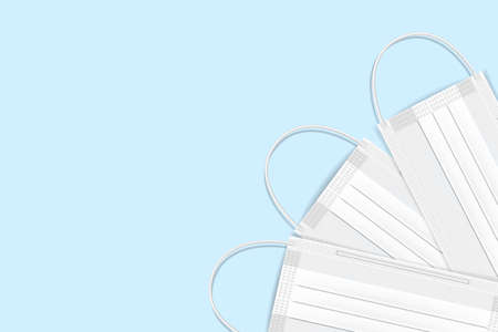 Medical mask bannerのイラスト素材