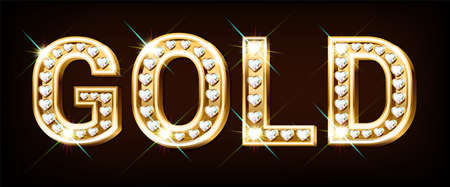 GOLD vector eps10のイラスト素材