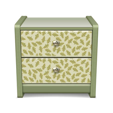 Bedside table with a patternのイラスト素材