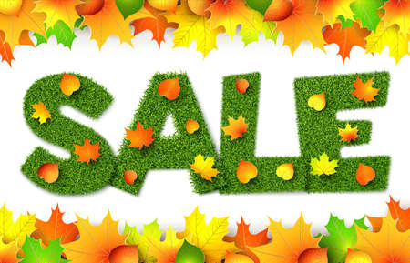 Sale autumn vectorのイラスト素材