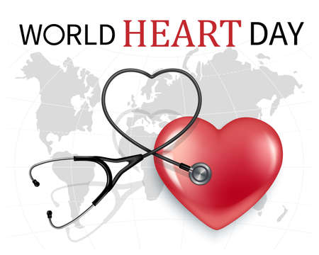 Heart day posterのイラスト素材