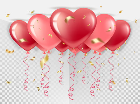 isolated balloons vectorのイラスト素材