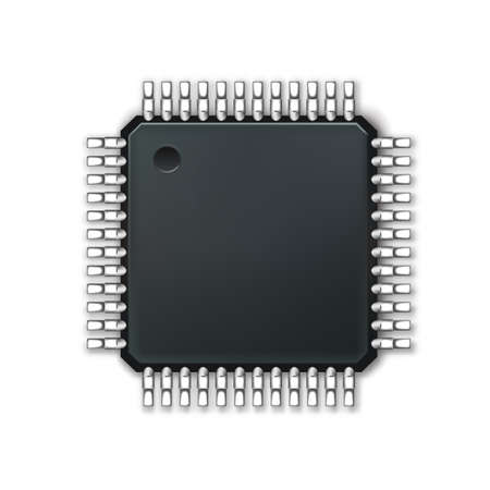 microchip vector illustration isolated on white backgroundのイラスト素材