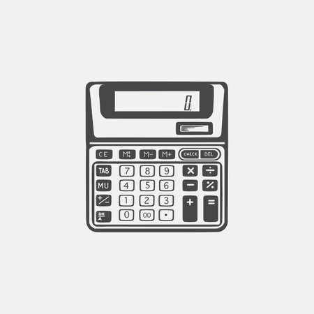 Micro calculator sketch hand drawn vector eps10のイラスト素材