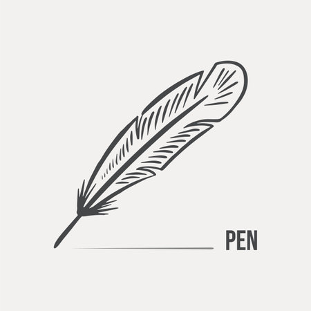 Sketch pen for writing drawn on a light background vectorのイラスト素材