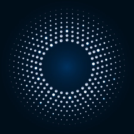 Abstract composition of diamond circle copy spaceのイラスト素材