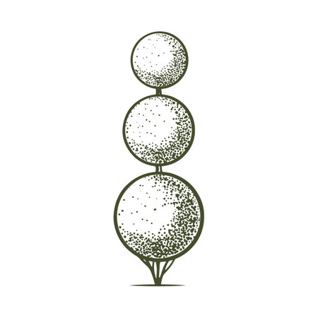 Topiary pictogram vector sketch shearing plants icon 2のイラスト素材