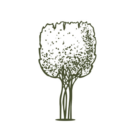 Topiary pictogram vector sketch shearing plants icon 11のイラスト素材