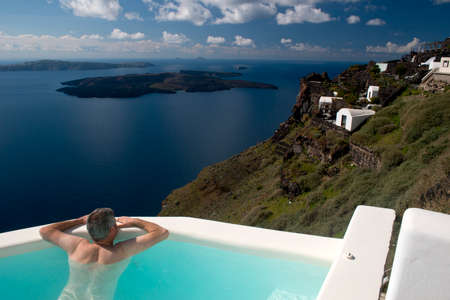 Santorini island Greeceの写真素材