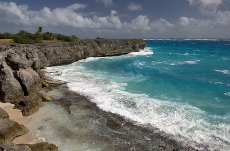 Coast of Barbados Caribbean islandの写真素材