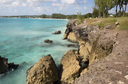 Coast of Barbados island, Caribbeanの写真素材