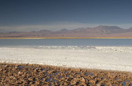 Laguna Cejas, Atacama desert, Chileの写真素材