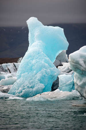 Jokulsarlon, glacer lagoon, Icelandの写真素材
