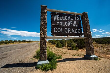 Colorado road signの写真素材