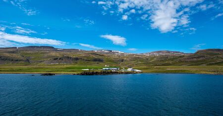 Bardastrond Fjord, Westfjords, Icelandの写真素材