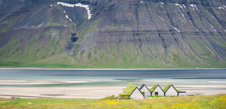 Bolungarvik village, Icelandの写真素材
