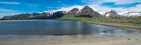 Dyrafjordur, Westfjords, Icelandの写真素材