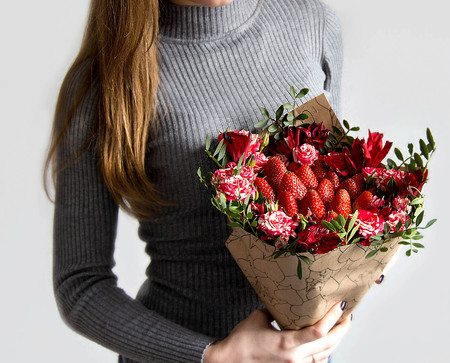 Strawberry bouquetの写真素材