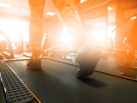 Training in the gym for men