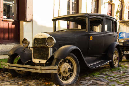 Old Car in Colonia del Sacramento - Uruguayの写真素材