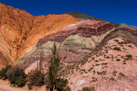 Cerro de los siete colores - Purmamarca in Jujuy Province - Argentinaの写真素材