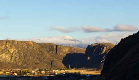Farm - Country views in Coyaique in Ays?n Region - Carretera Austral - Chileの写真素材