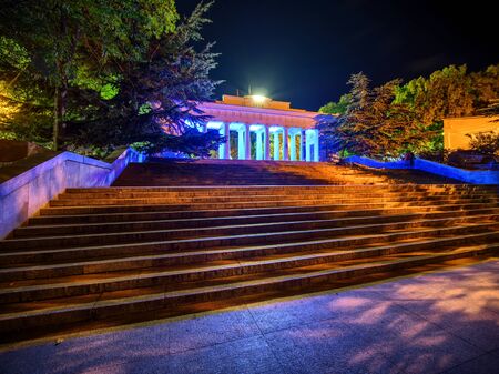 Count pier in Sevastopol at night.の写真素材