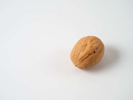 Walnut isolated on white background.の写真素材