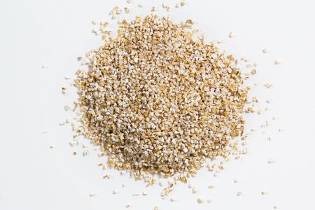 Raw barley gritsの写真素材