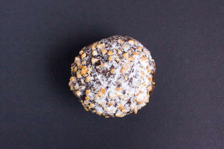 still life - set of sweets on a black background