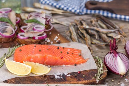 Still life - traditional Norwegian cuisine, Nordic rusticの写真素材