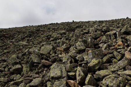 Panoramic view of the mountains and cliffs, South Ural. Summer in the mountains. Travel. Wild natureの写真素材