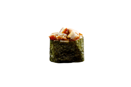 Classic sushi roll. Sushi on a white background. Japanese sushi seafood sushi on a white background. Isolated.の写真素材